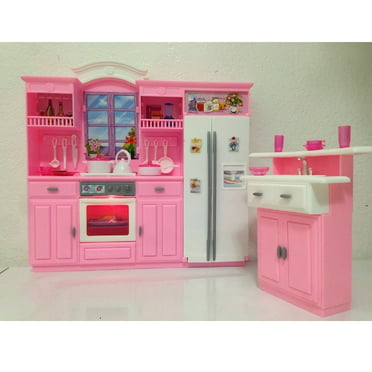 Bed Room & Wardrobe Set Huaheng Toys Barbie Size Dollhouse Furniture